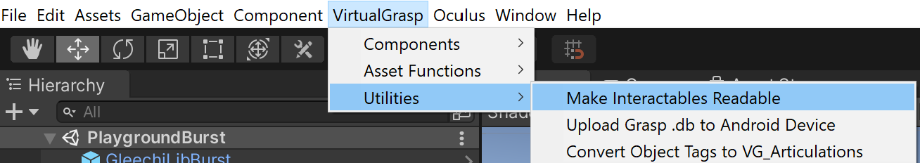 VG utility make interactables readable