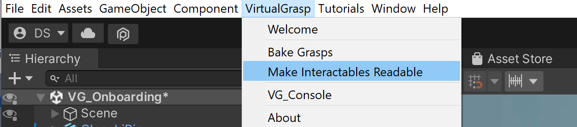 VG utility make interactables readable